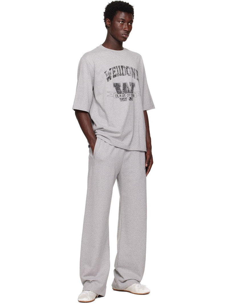 We11done Gray Printed University T-shirt outlook