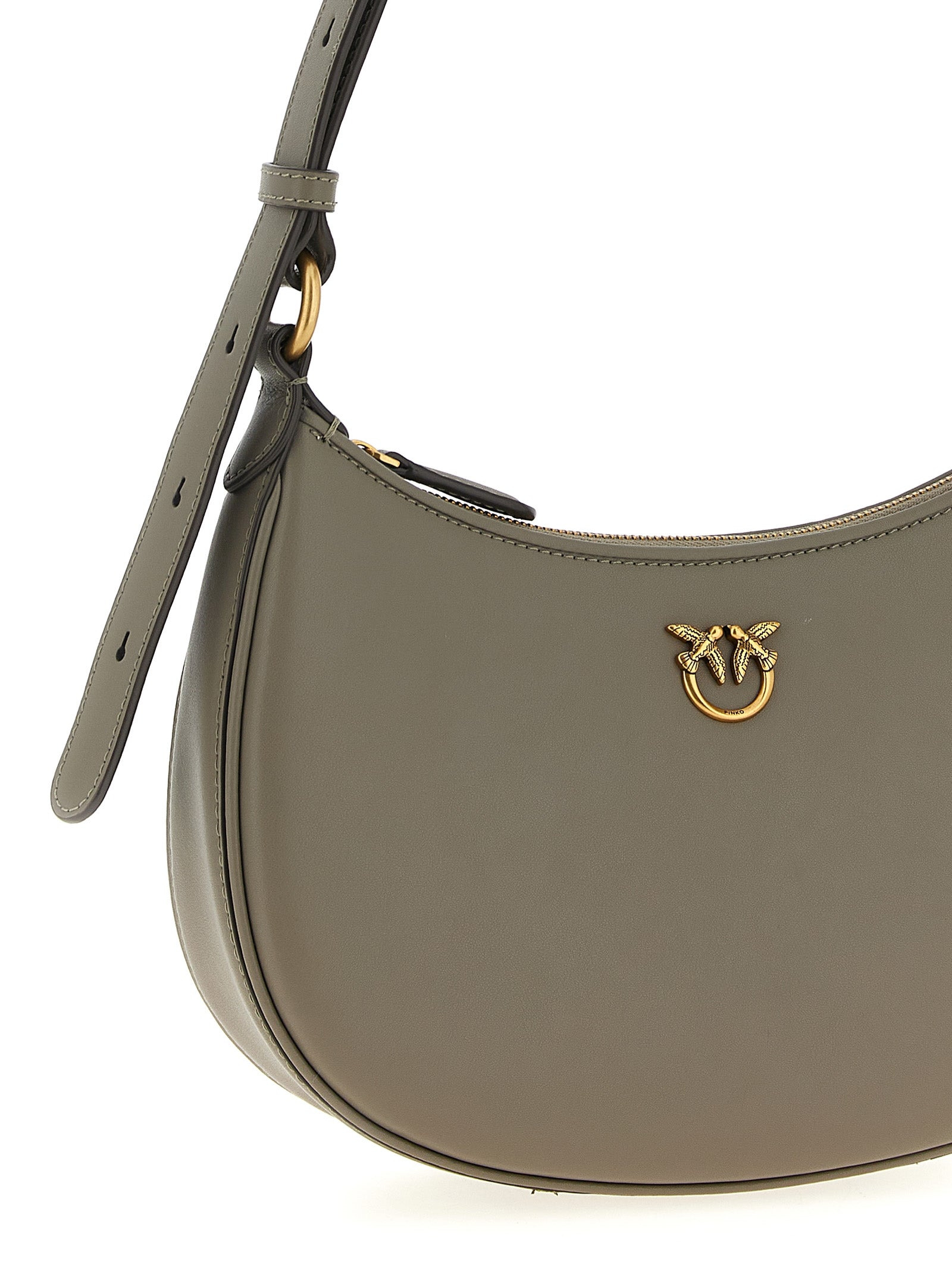 Half Moon Mini Shoulder Bags Beige - 3