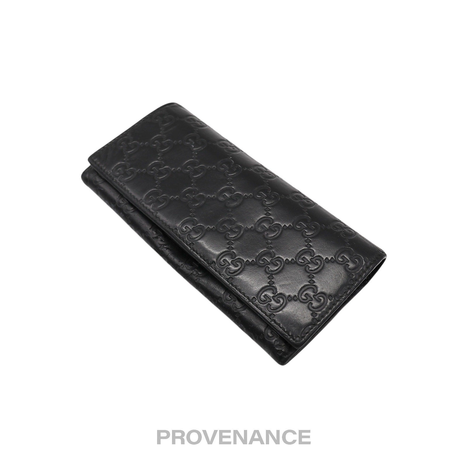 Gucci Long Wallet - Black Guccissima Leather - 3