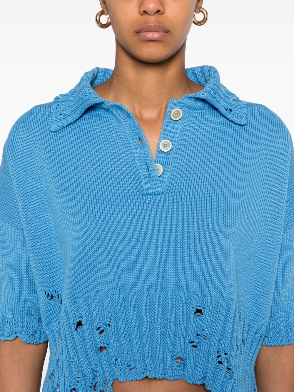 cotton polo top - 5