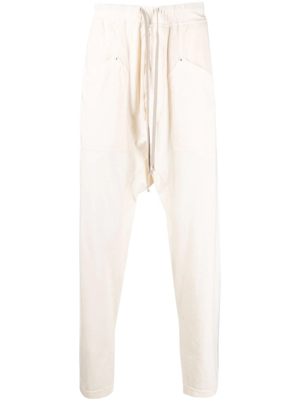 drawstring straight-leg trousers - 1