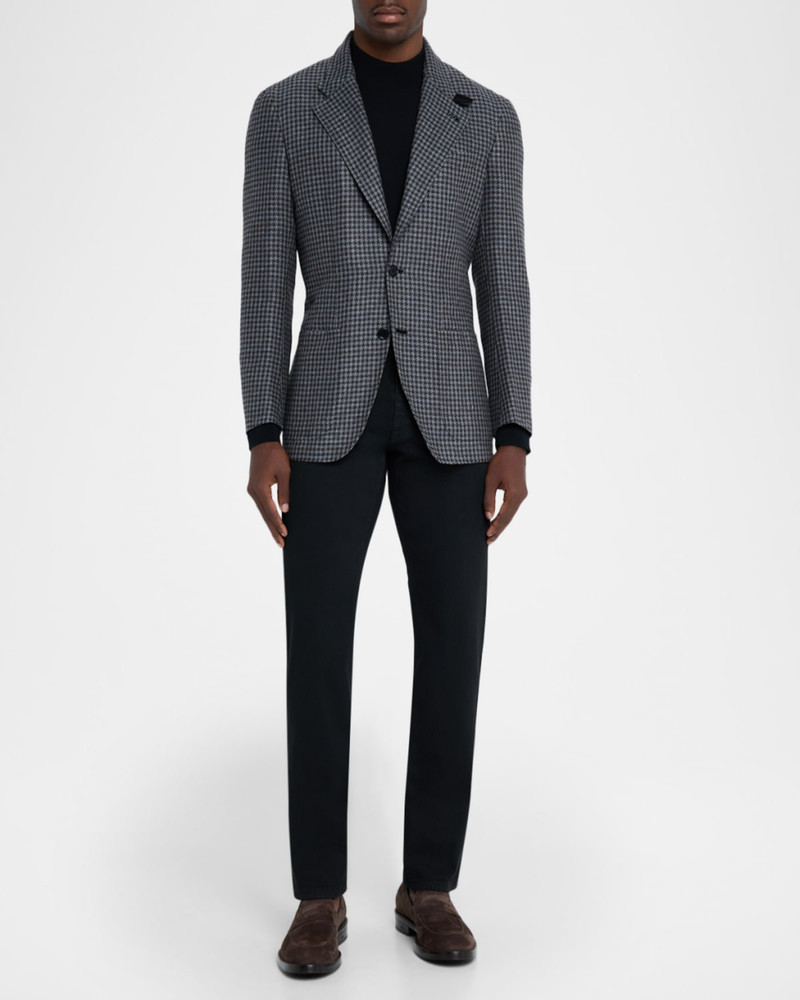 Brioni Men's Silk and Wool Mix Houndstooth Sport Coat outlook
