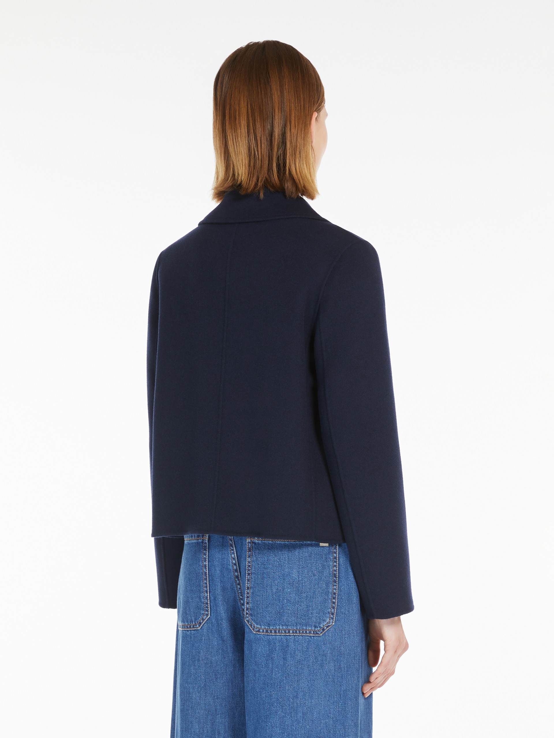 TAGLIO Double-sided wool double-breasted pea coat - 4