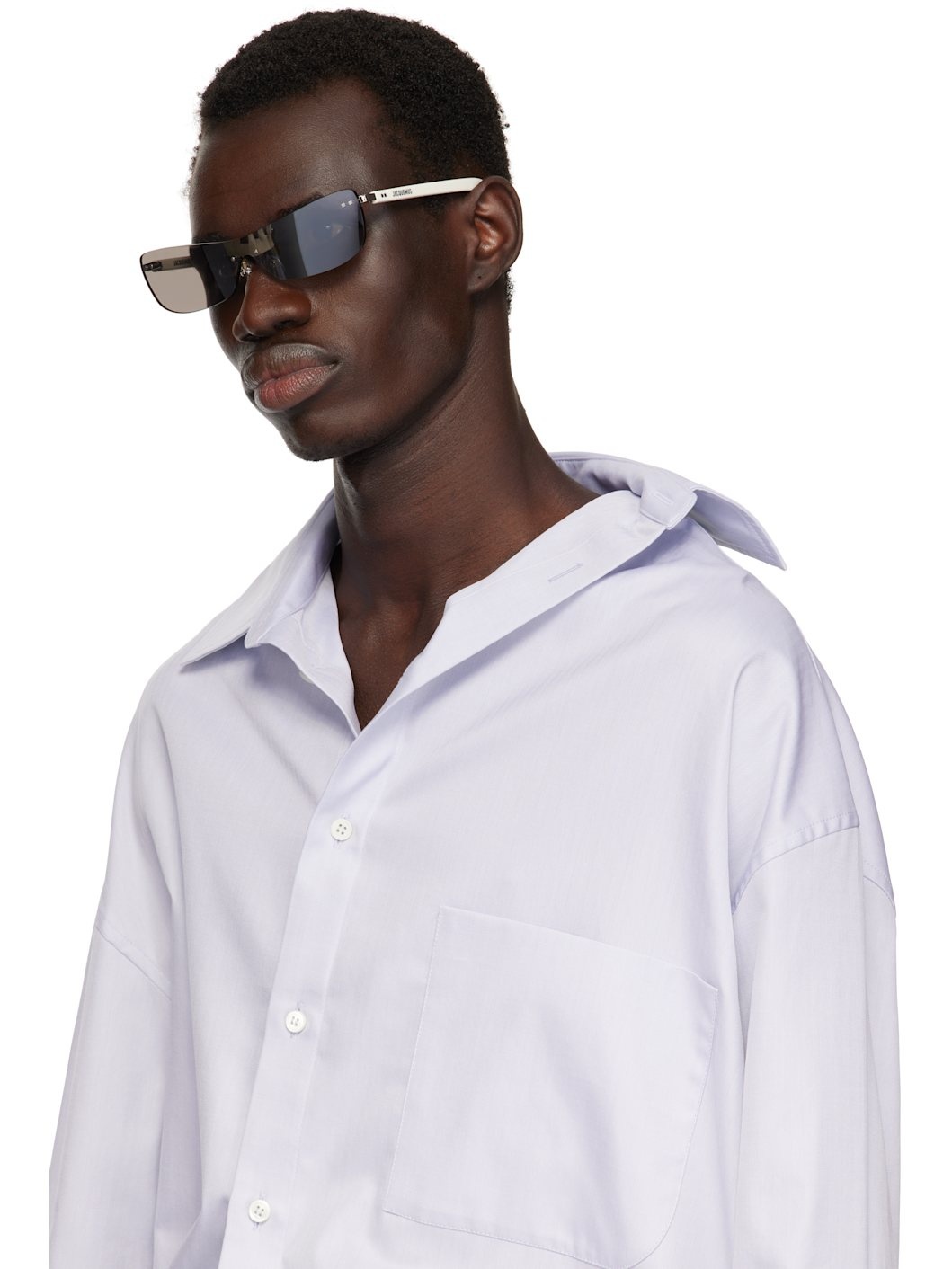 White 'The Mirada' Sunglasses - 4
