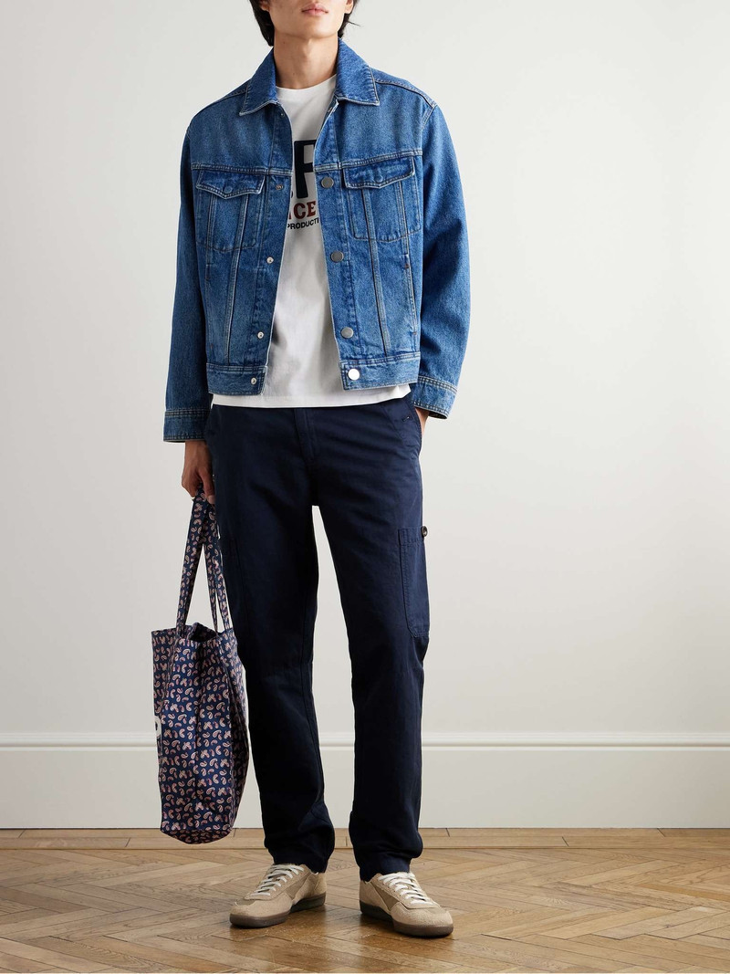 A.P.C. Logo-Print Organic Cotton-Jersey T-Shirt outlook