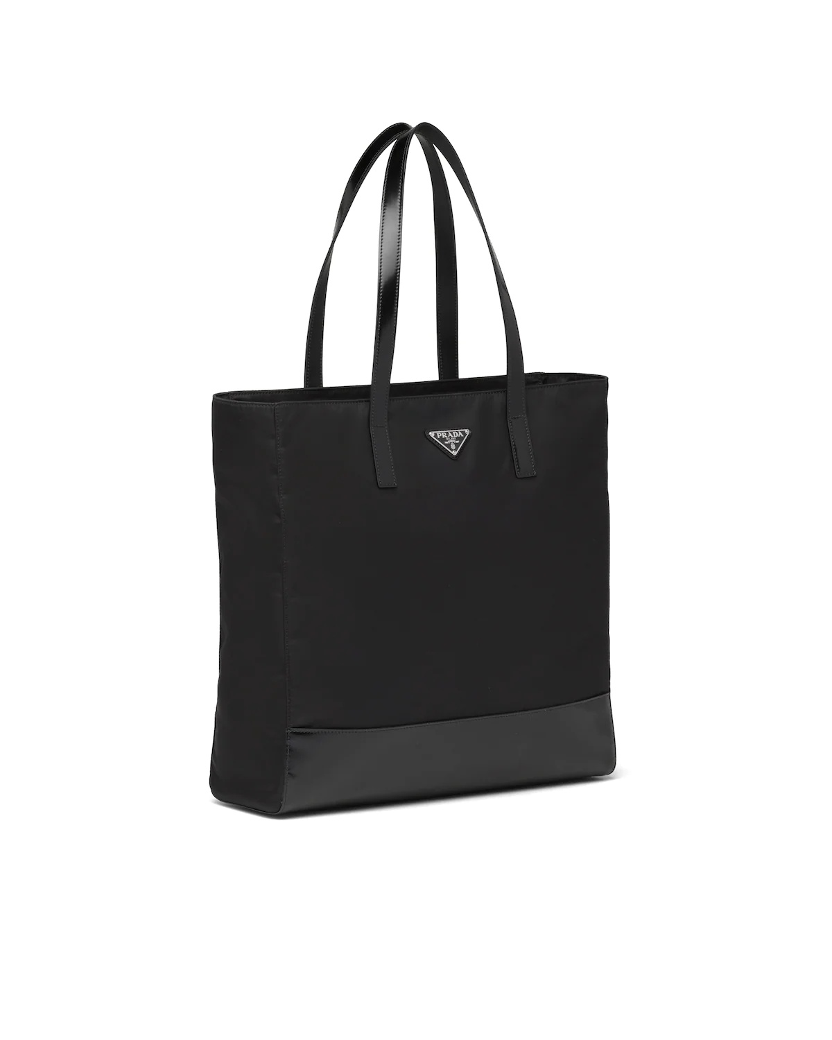 Re-Nylon and Leather tote - 3