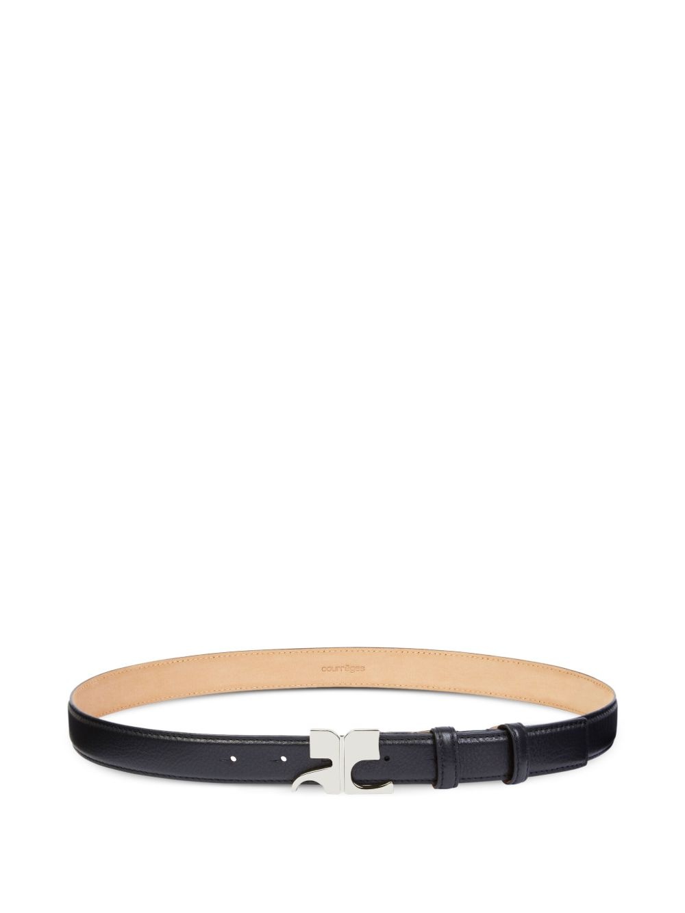logo-buckle belt - 3