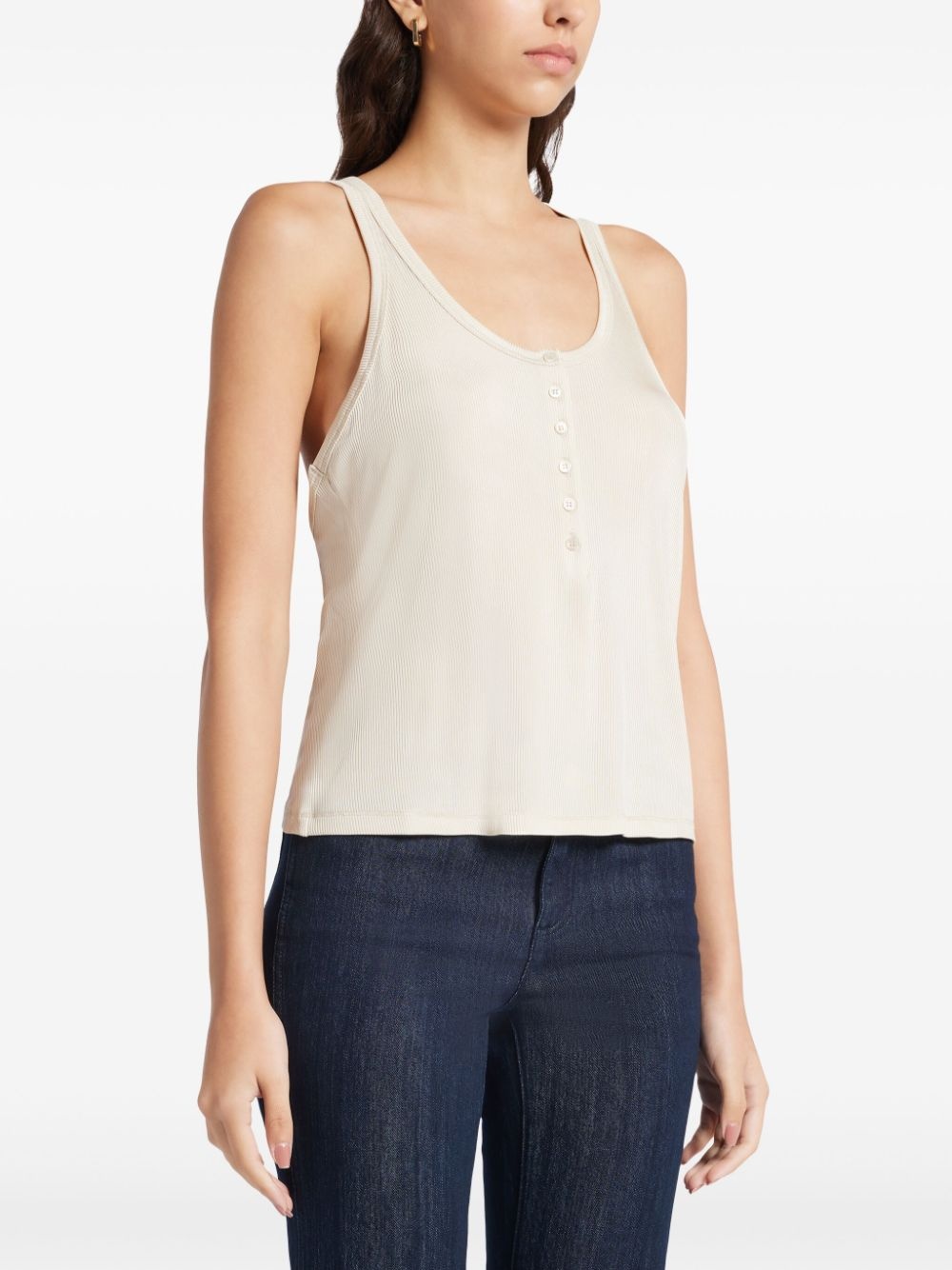 ribbed jersey tank top - 3