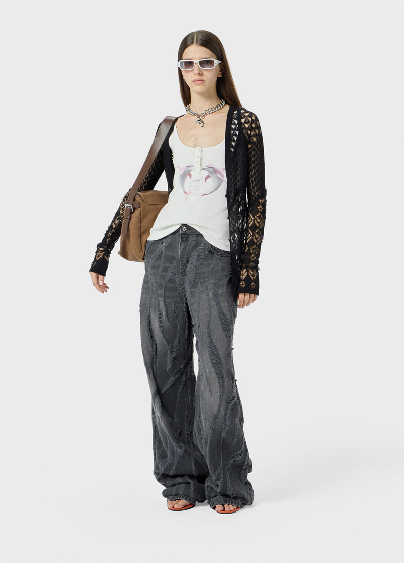 RIBBED TOP WITH DOLPHIN PRINT AND EMBROIDERY 5