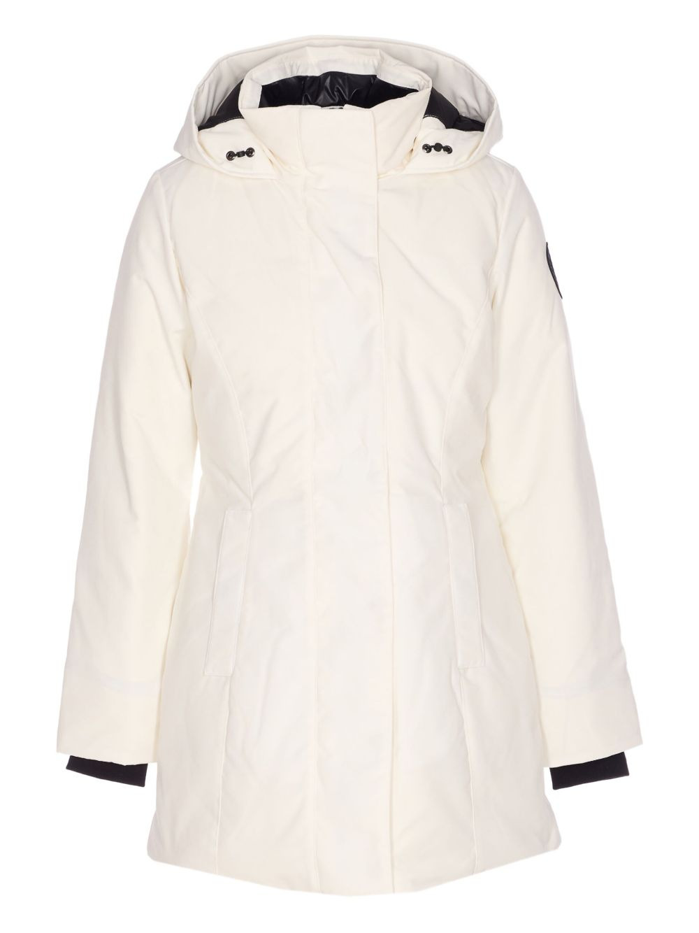 hooded patch-pocket parka - 1
