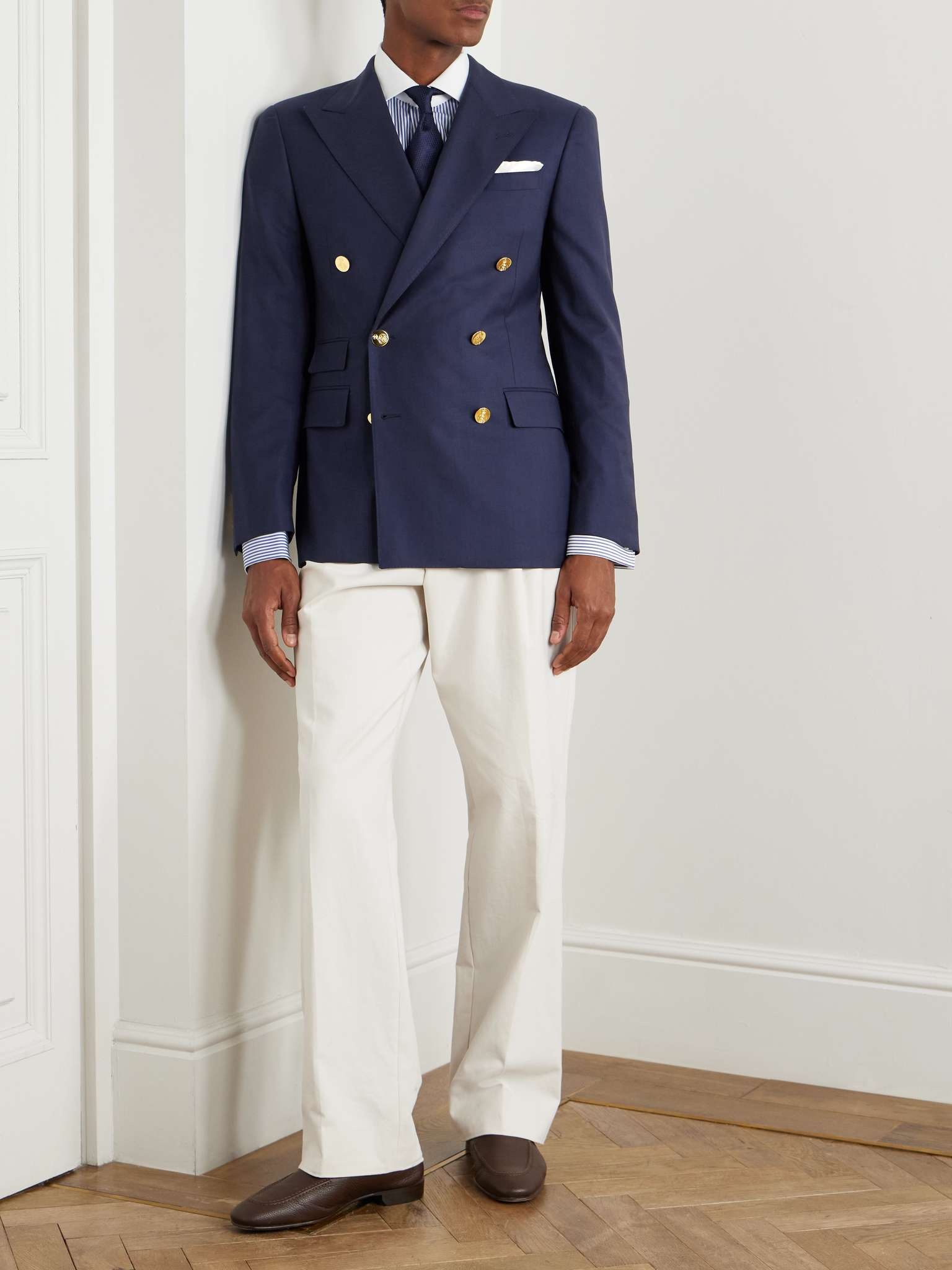 Gregory Double-Breasted Wool-Serge Blazer - 2