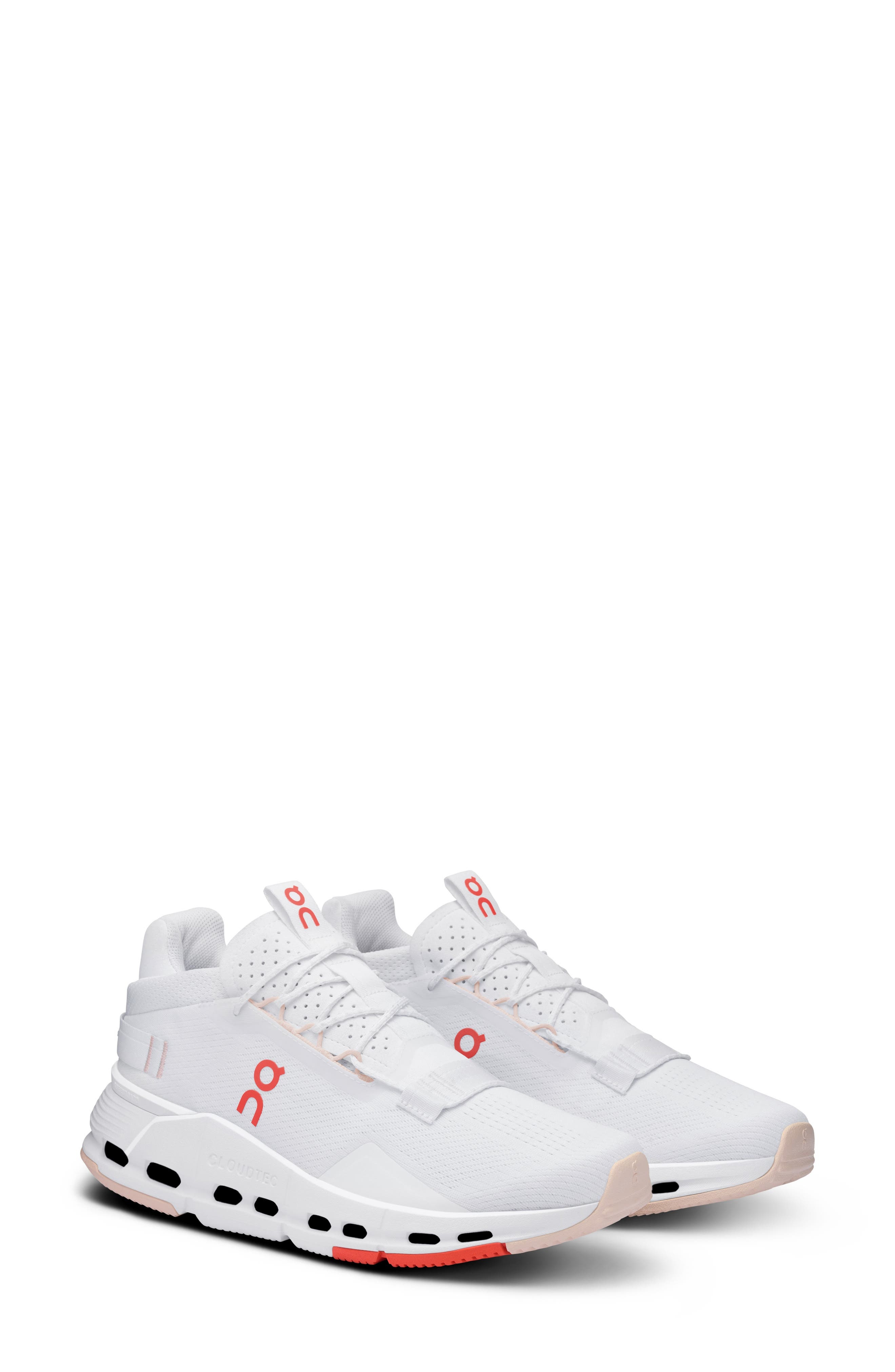 On Cloudnova 2 Sneaker in White/Flame at Nordstrom - 1