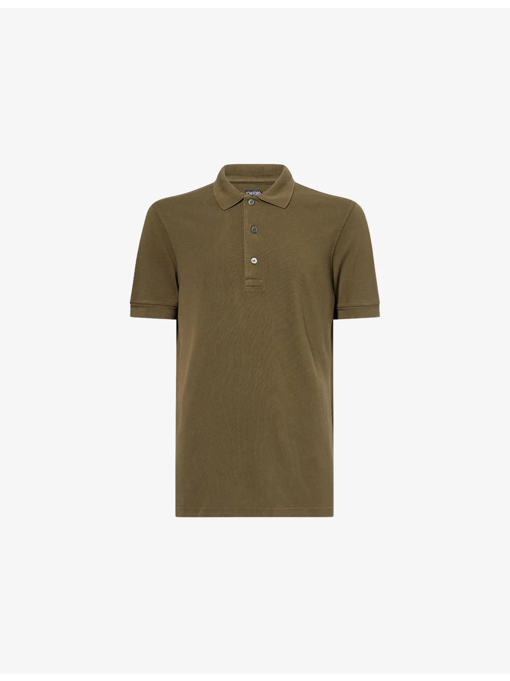 Embroidered-Logo Short-Sleeve Piquet Polo Shirt - 1