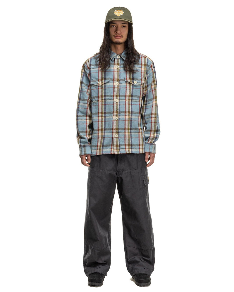 Human Made Check Shirt Blue outlook