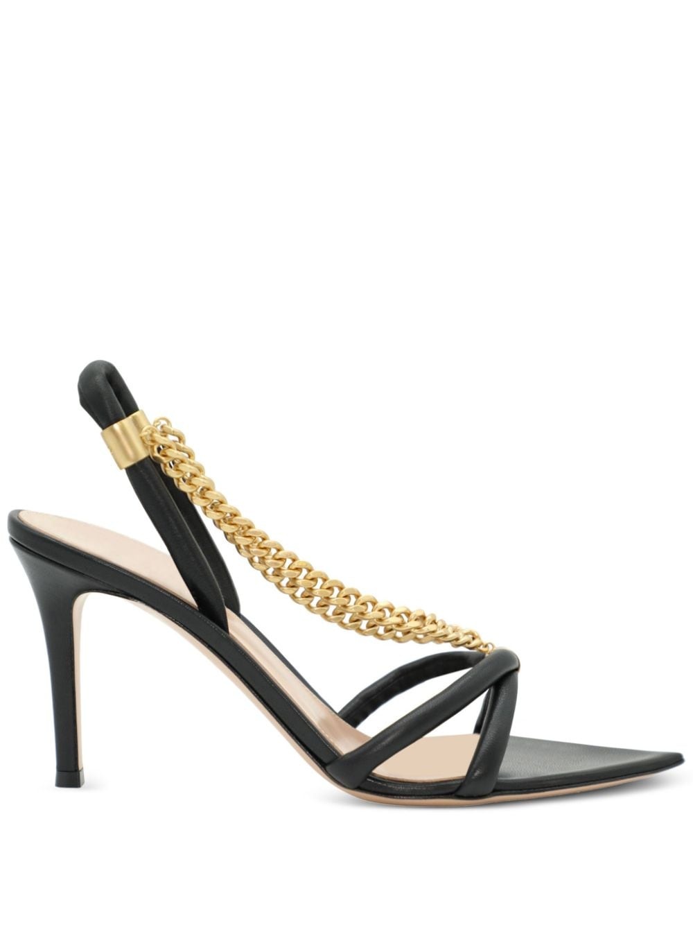 Minerva 85mm leather sandals - 1