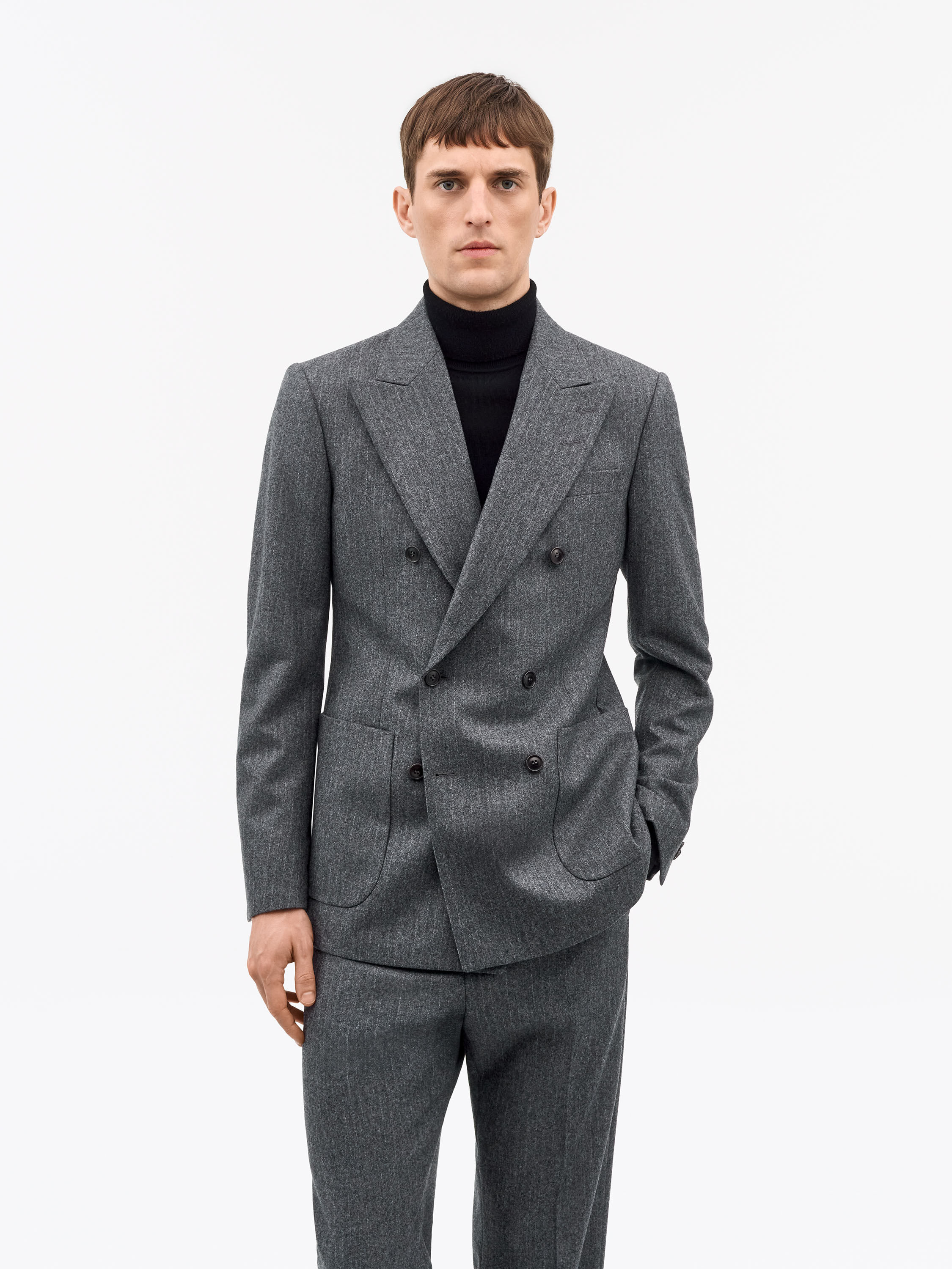 Joachim Pinstripe Wool Jacket - 4