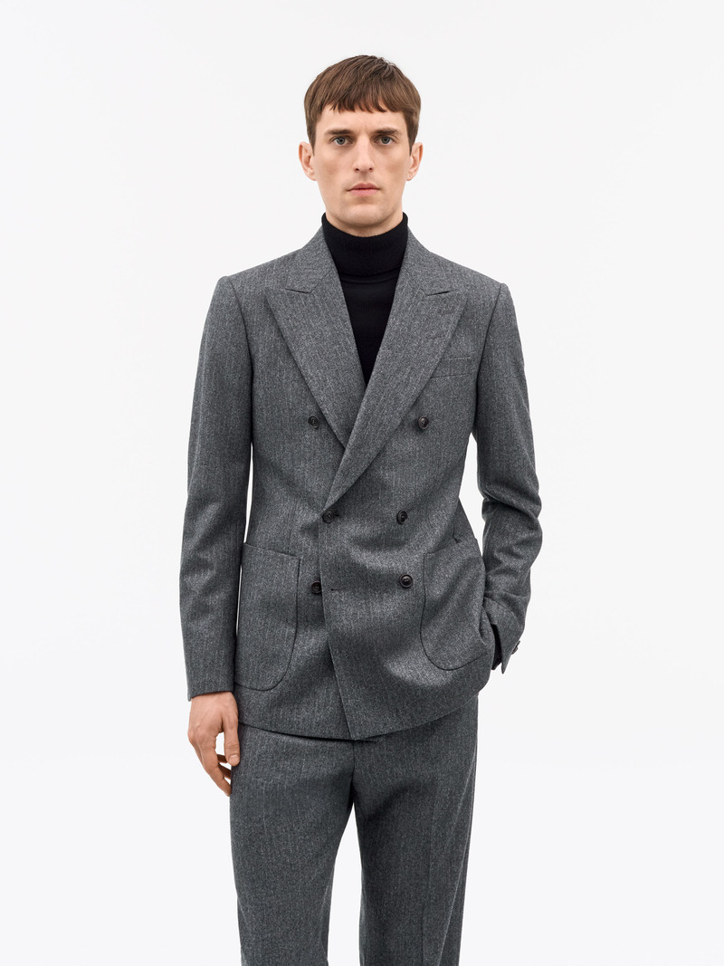 Joachim Pinstripe Wool Jacket 4