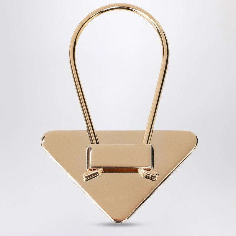 Prada Black/Gold Enamelled Metal Key Ring Women - 2