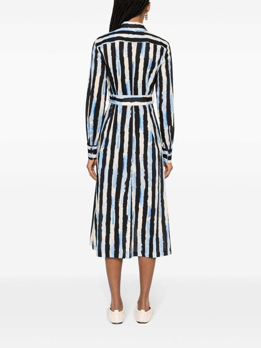Assente striped cotton shirtdress - 4