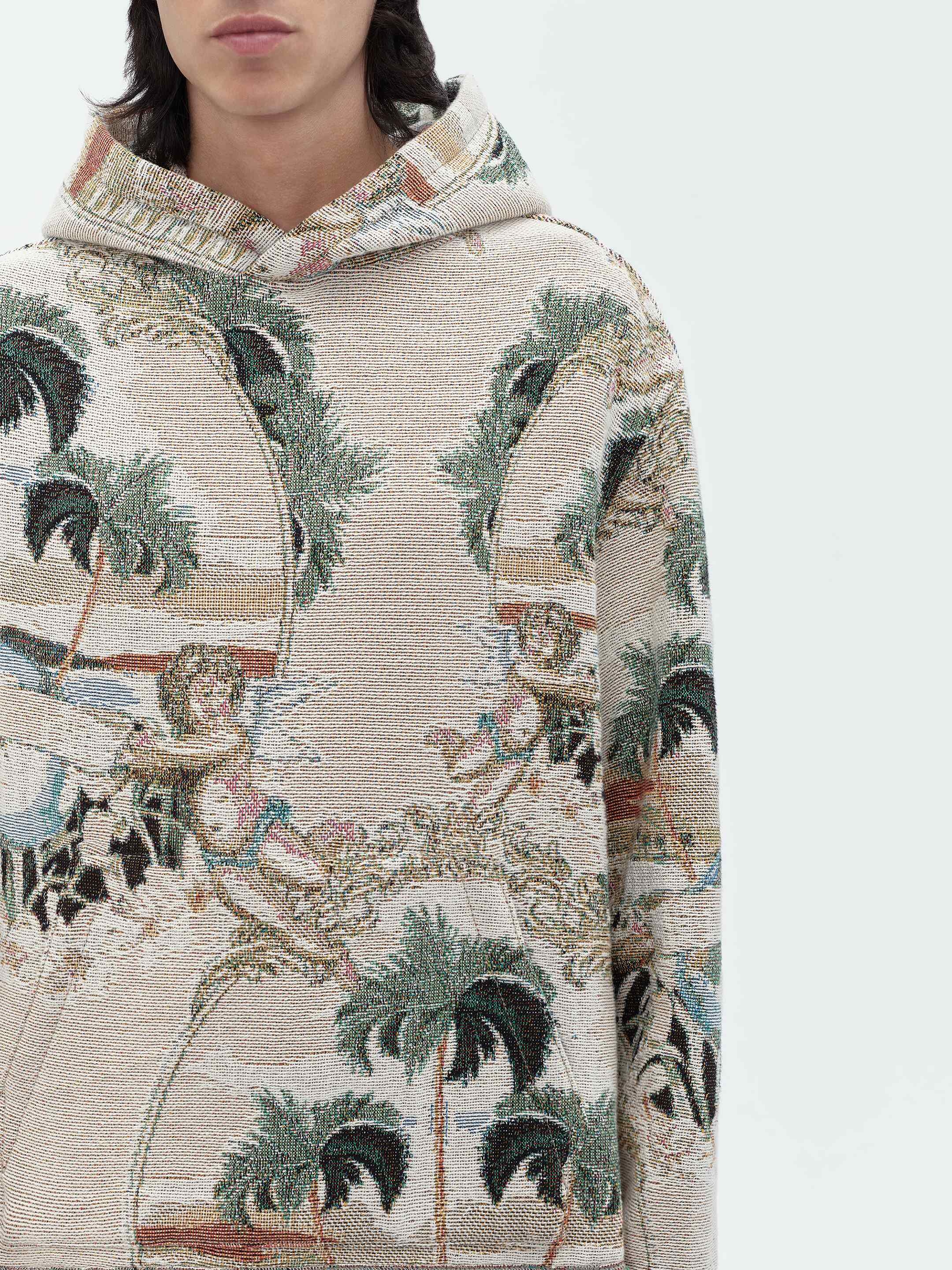 CHERUB PALM TAPESTRY HOODIE - 6
