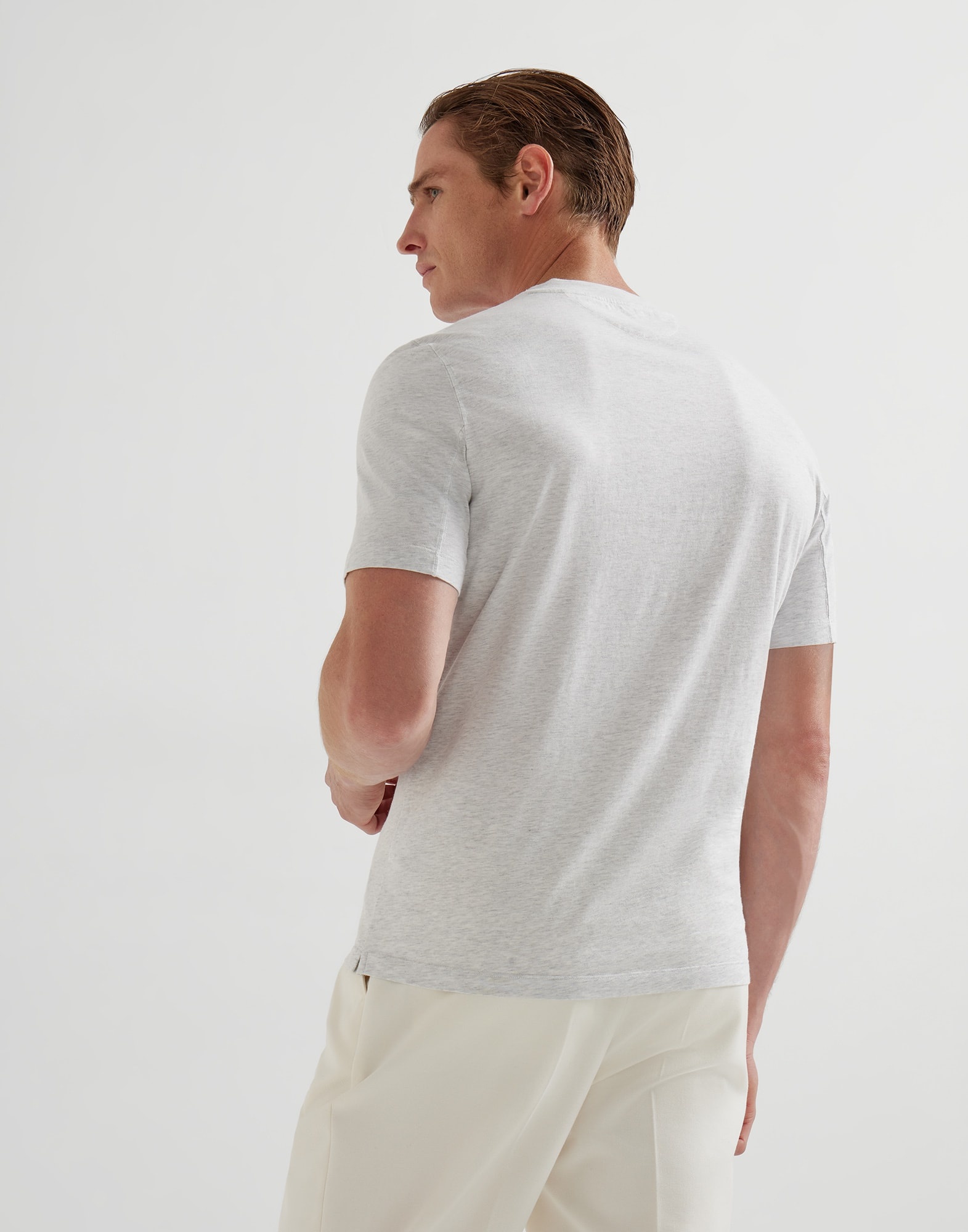Cotton jersey crew neck T-shirt - 2