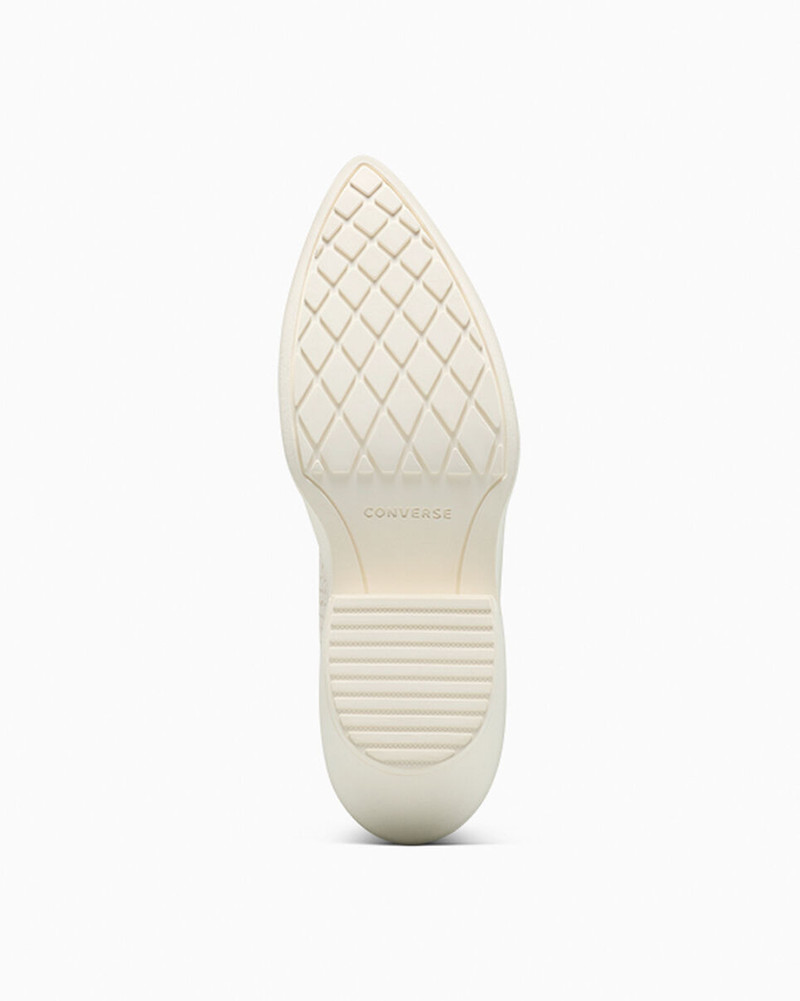 Chuck 70 De Luxe Pointed Platform Woven Leather 3