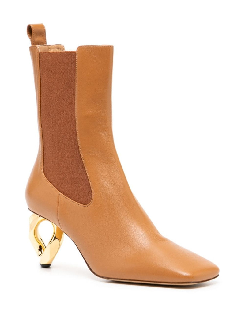 JW Anderson 65mm chain heel boots outlook
