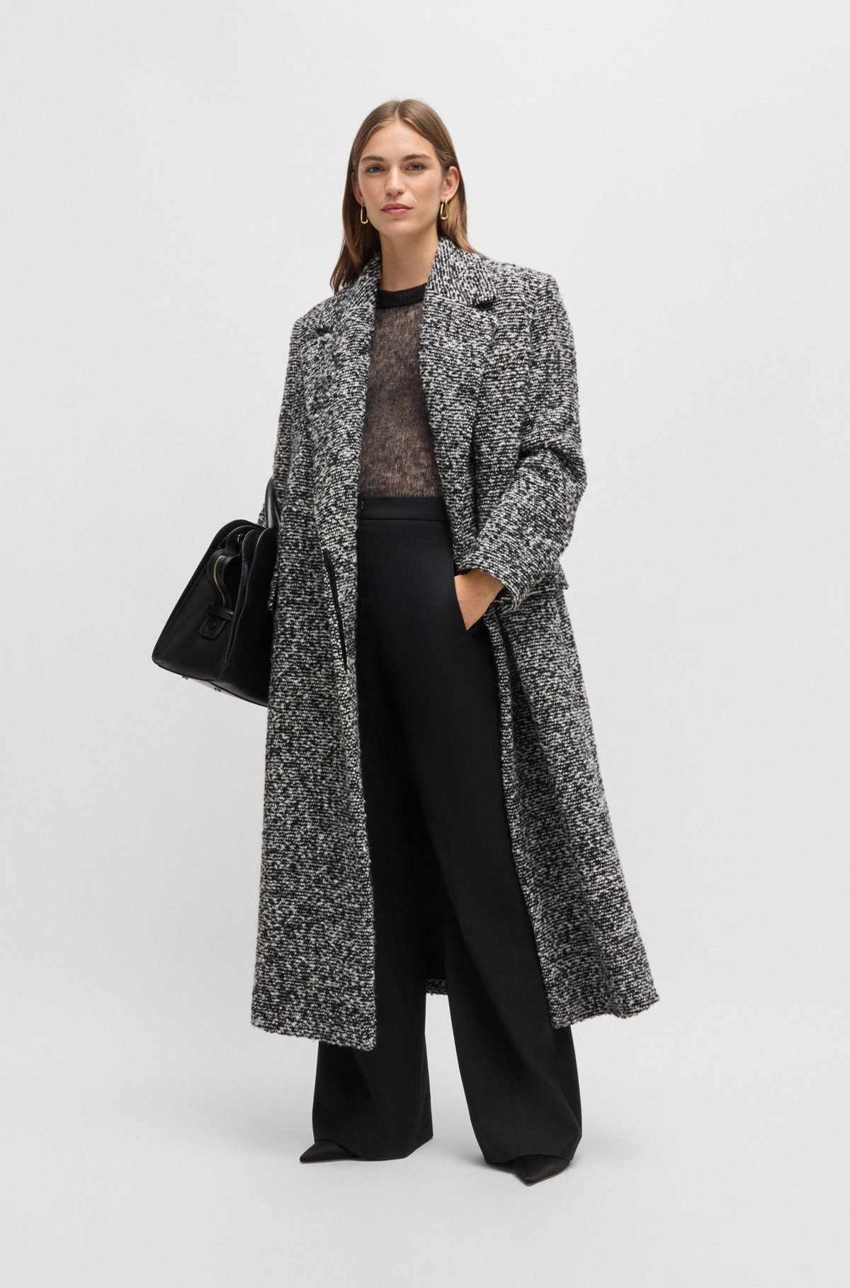OVERSIZE-FIT COAT IN BOUCLÉ TWEED - 3