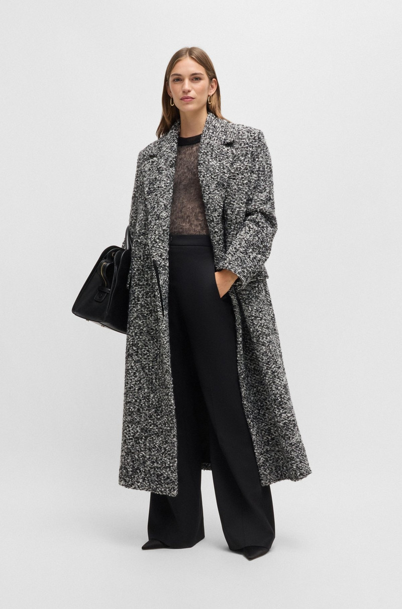 BOSS OVERSIZE-FIT COAT IN BOUCLÉ TWEED outlook