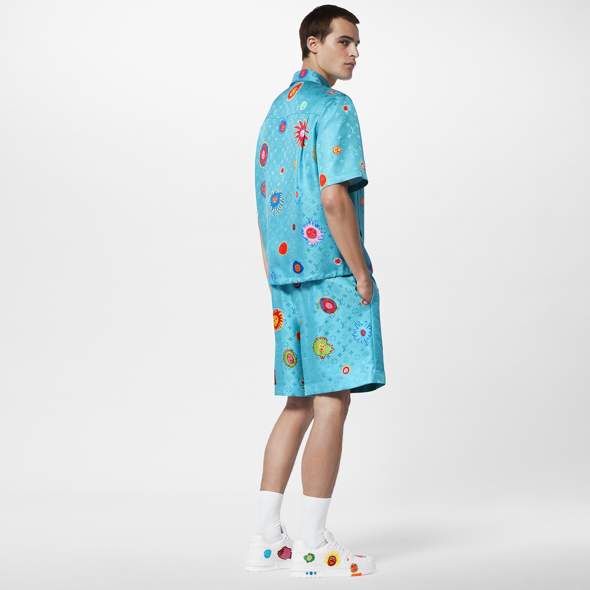 LV x YK Monogram Faces Short - 3