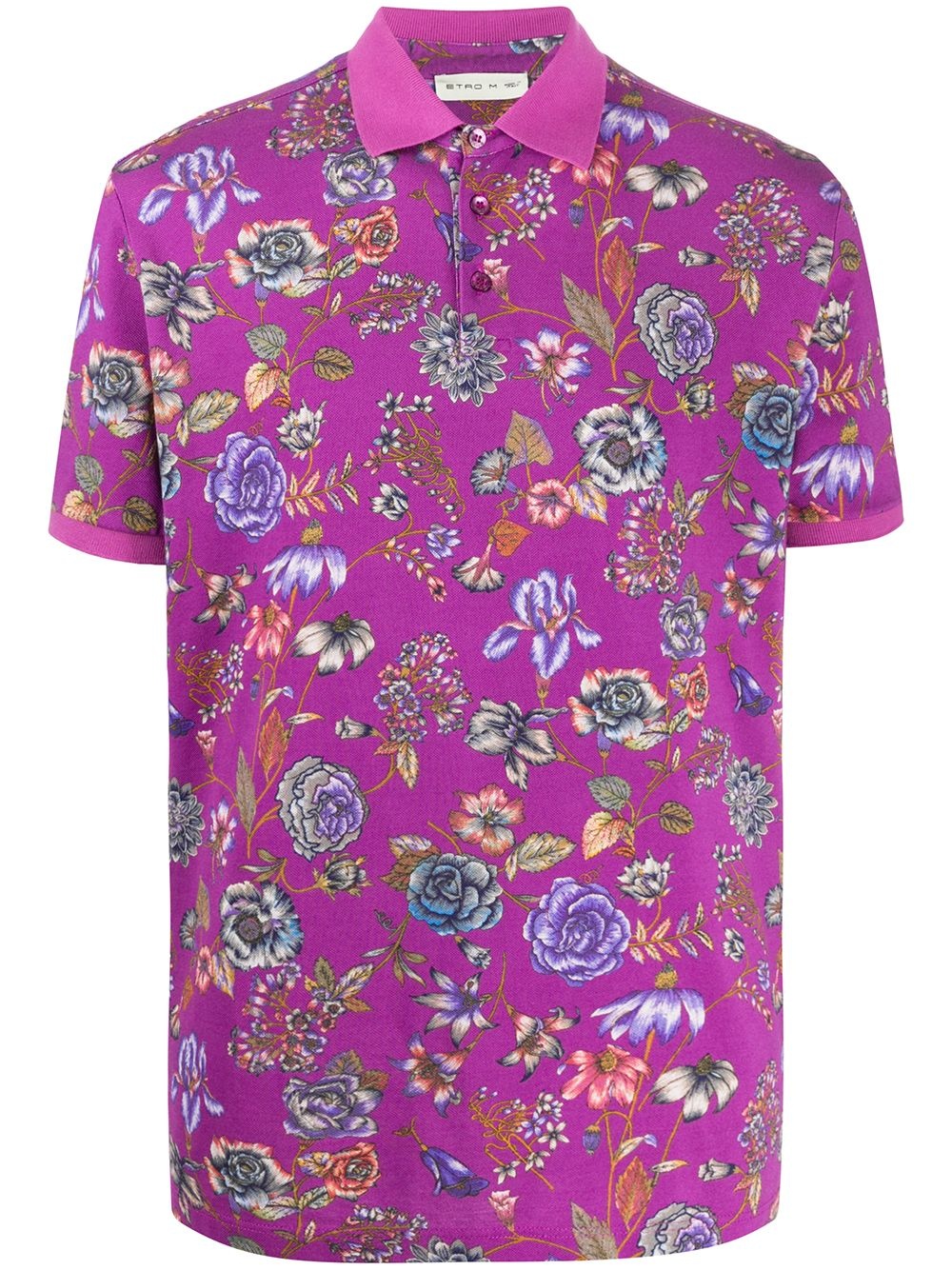 Floral Print Piqué polo shirt - 1