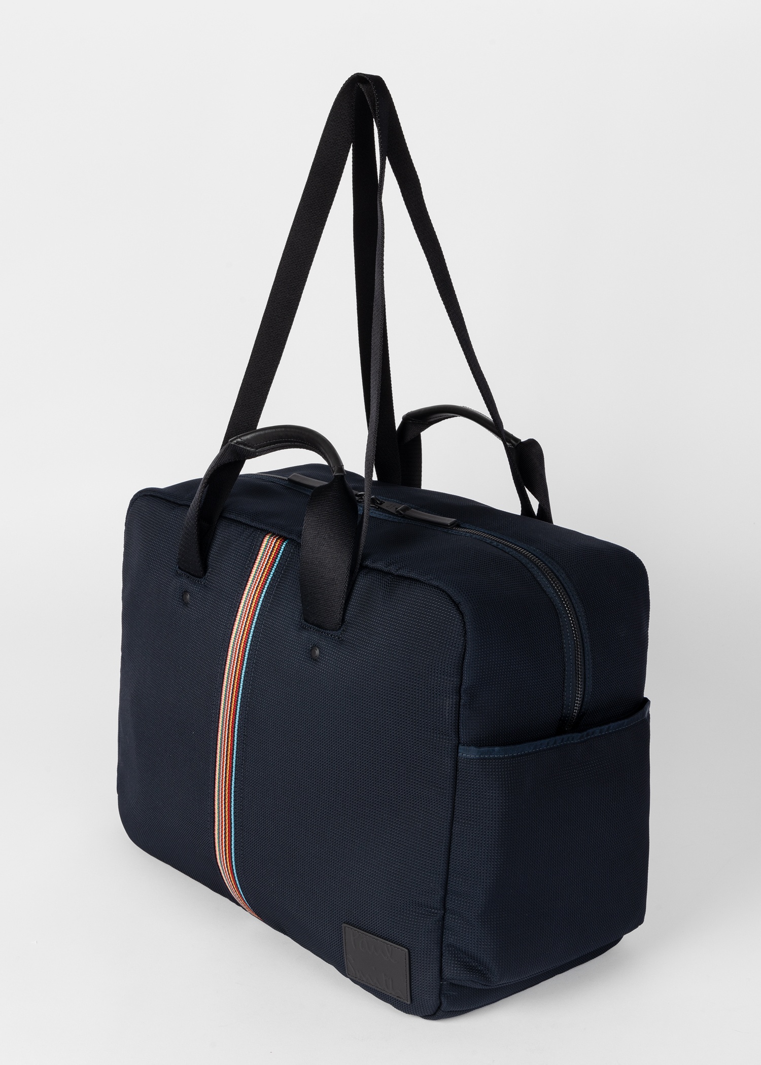 Navy Canvas 'Signature Stripe' Holdall - 3