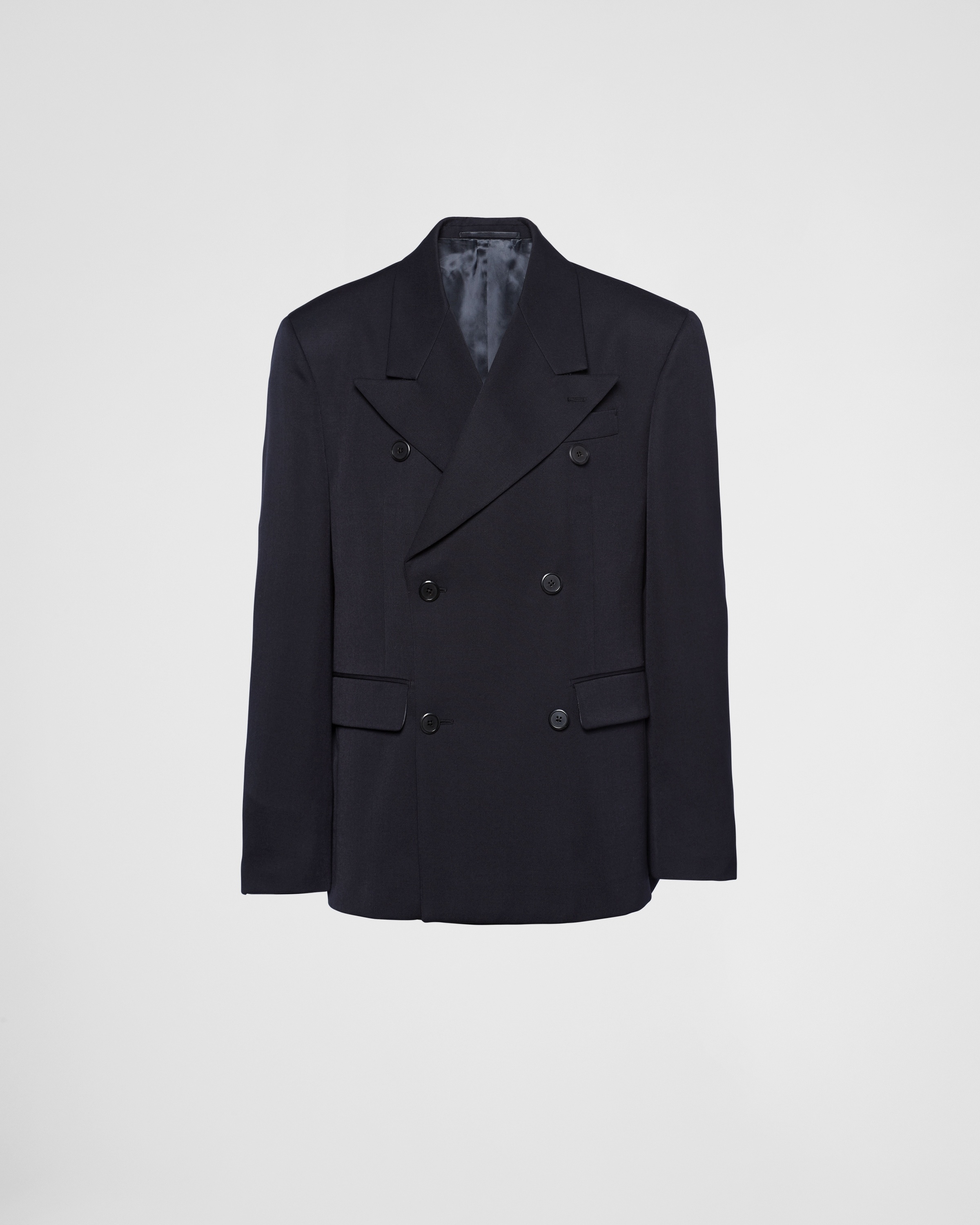 Double-breasted wool jacket - 1