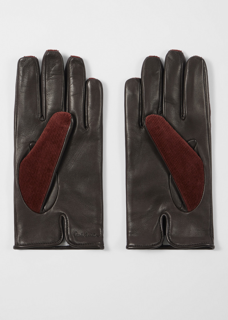 Paul Smith Burgundy Cord Gloves outlook