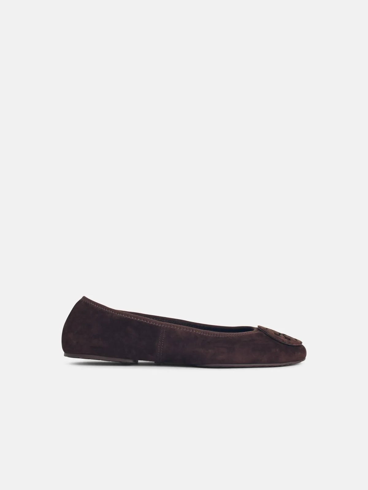 BALLERINA 'REVA' I SUEDE DARK COCOA - 1