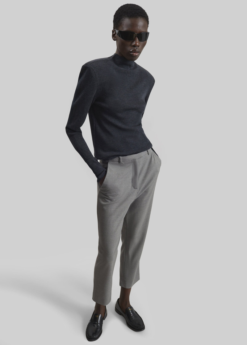 Loulou de Saison Carlo Straight Leg Pants - Grey 6