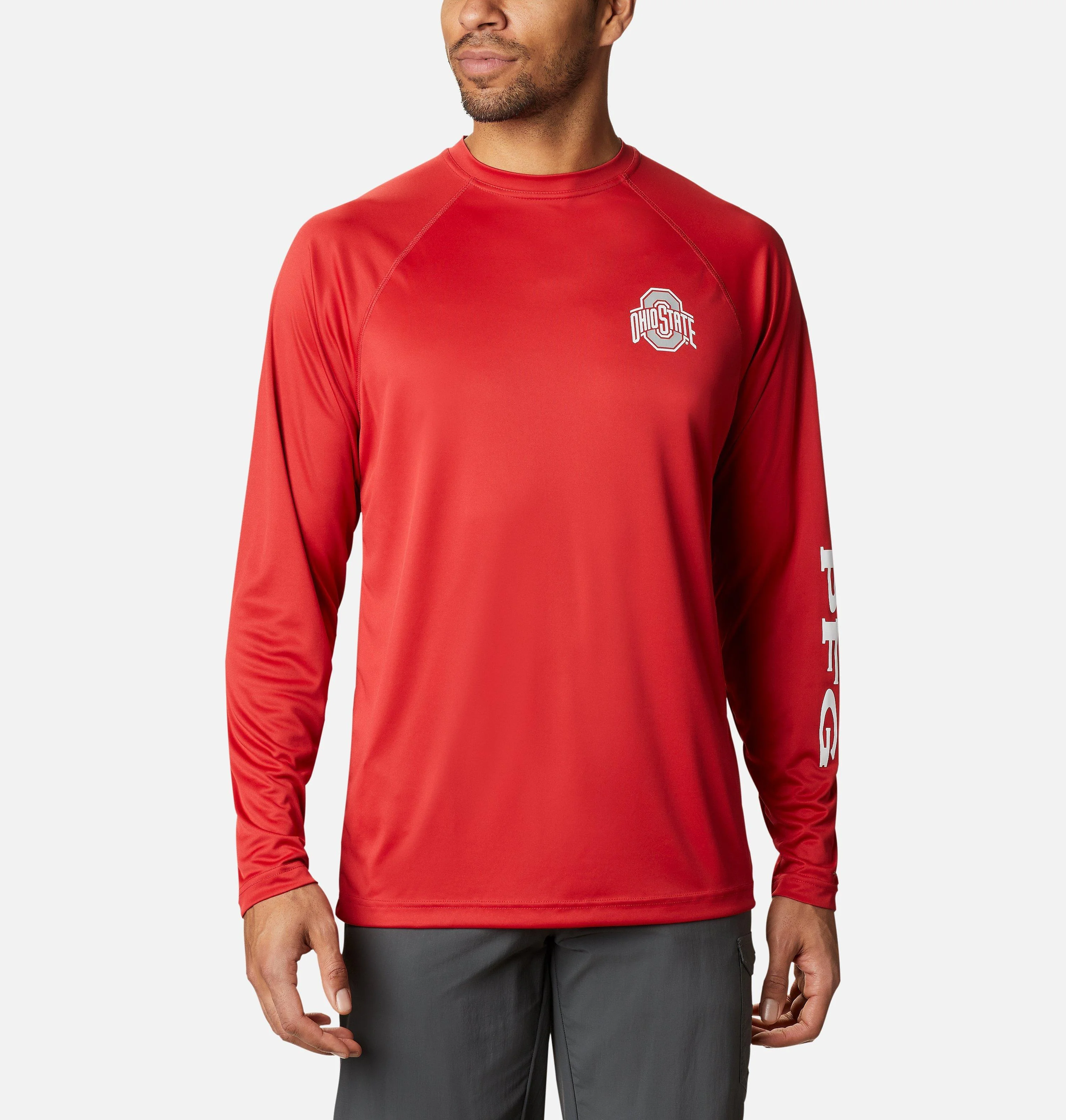Men's Collegiate PFG Terminal Tackle Long Sleeve Shirt - Ohio State - 1