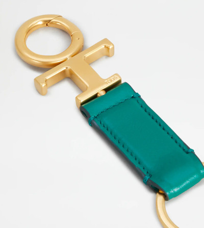 Tod's KEY HOLDER IN LEATHER SMALL - GREEN outlook