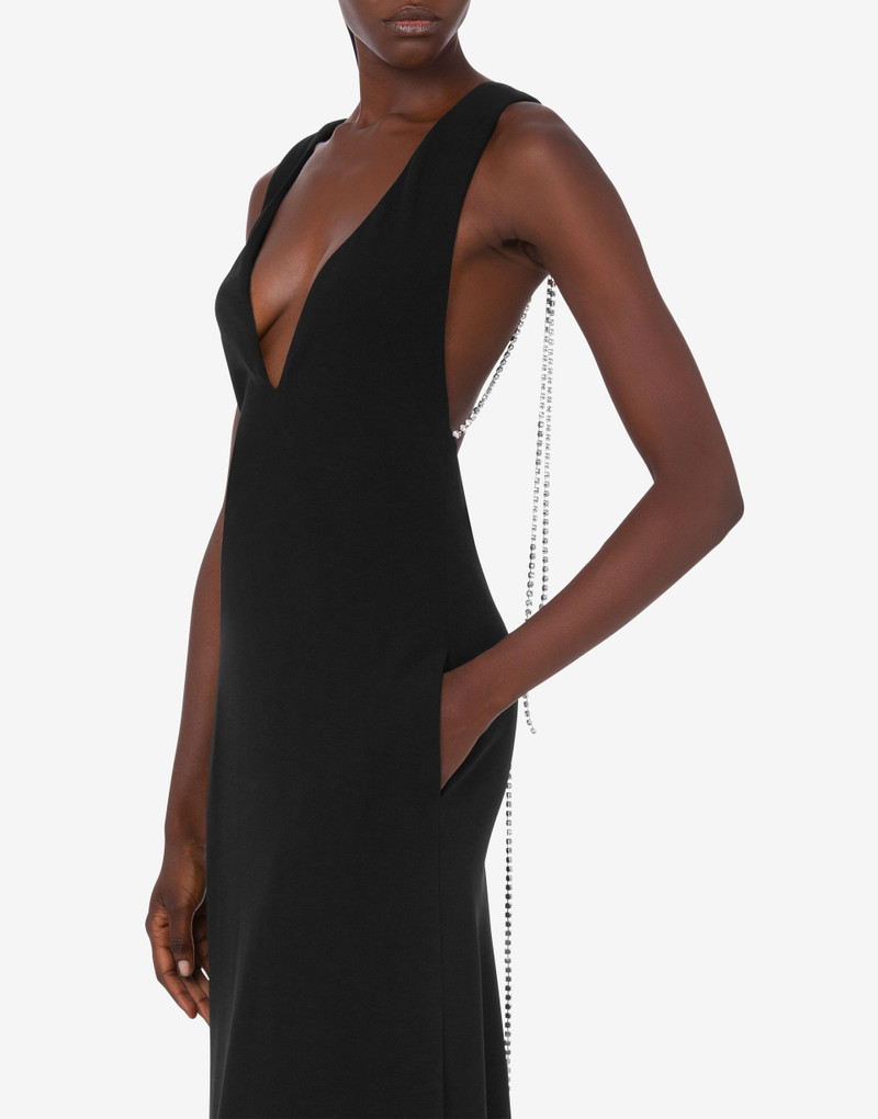 EMBELLISHED STRETCH CREPE DRESS 3