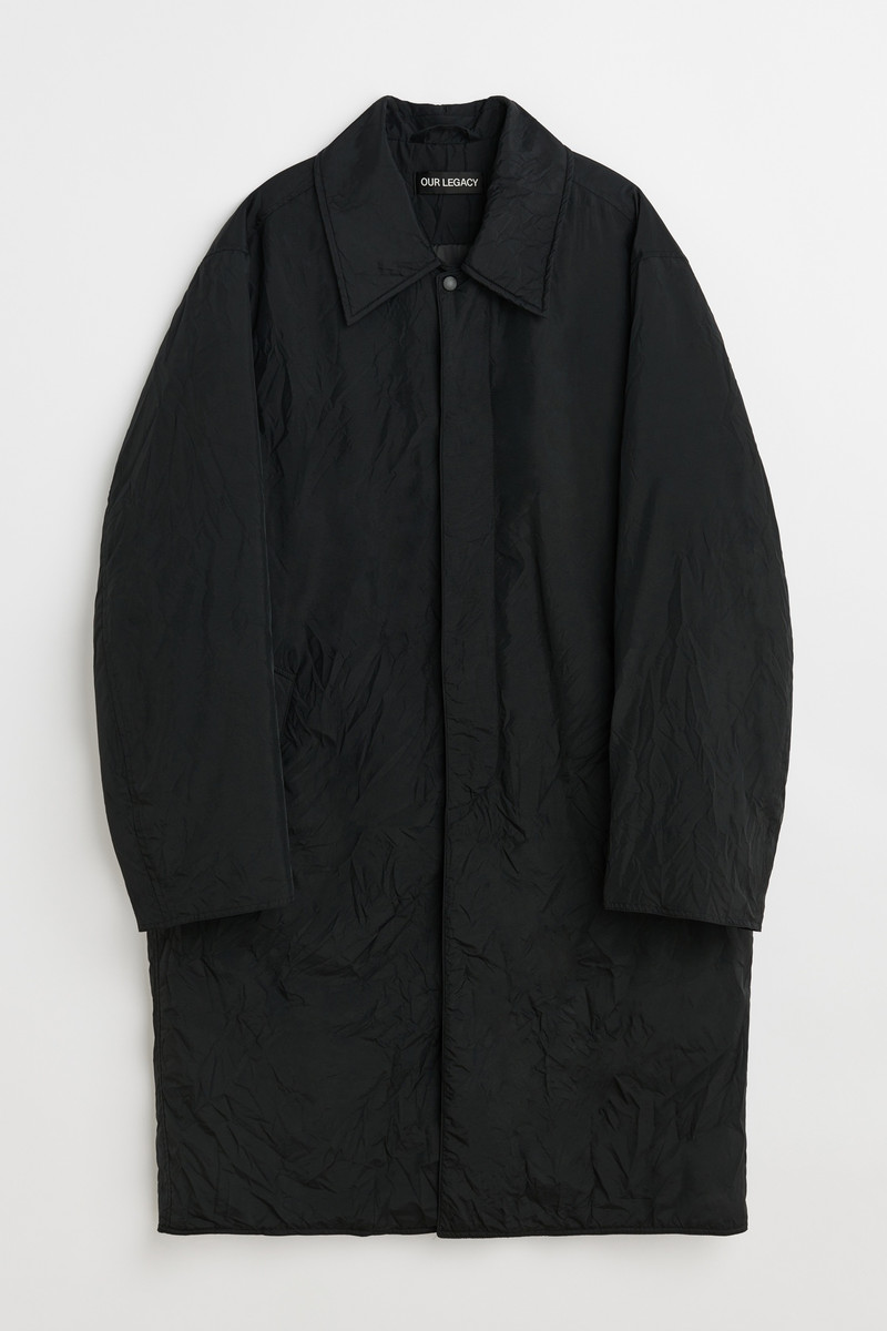 Blithe Coat Shining Black Crinkle Solaro 1