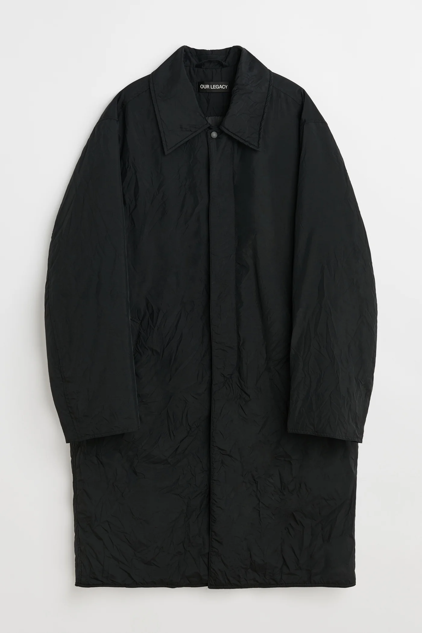 Blithe Coat Shining Black Crinkle Solaro - 1