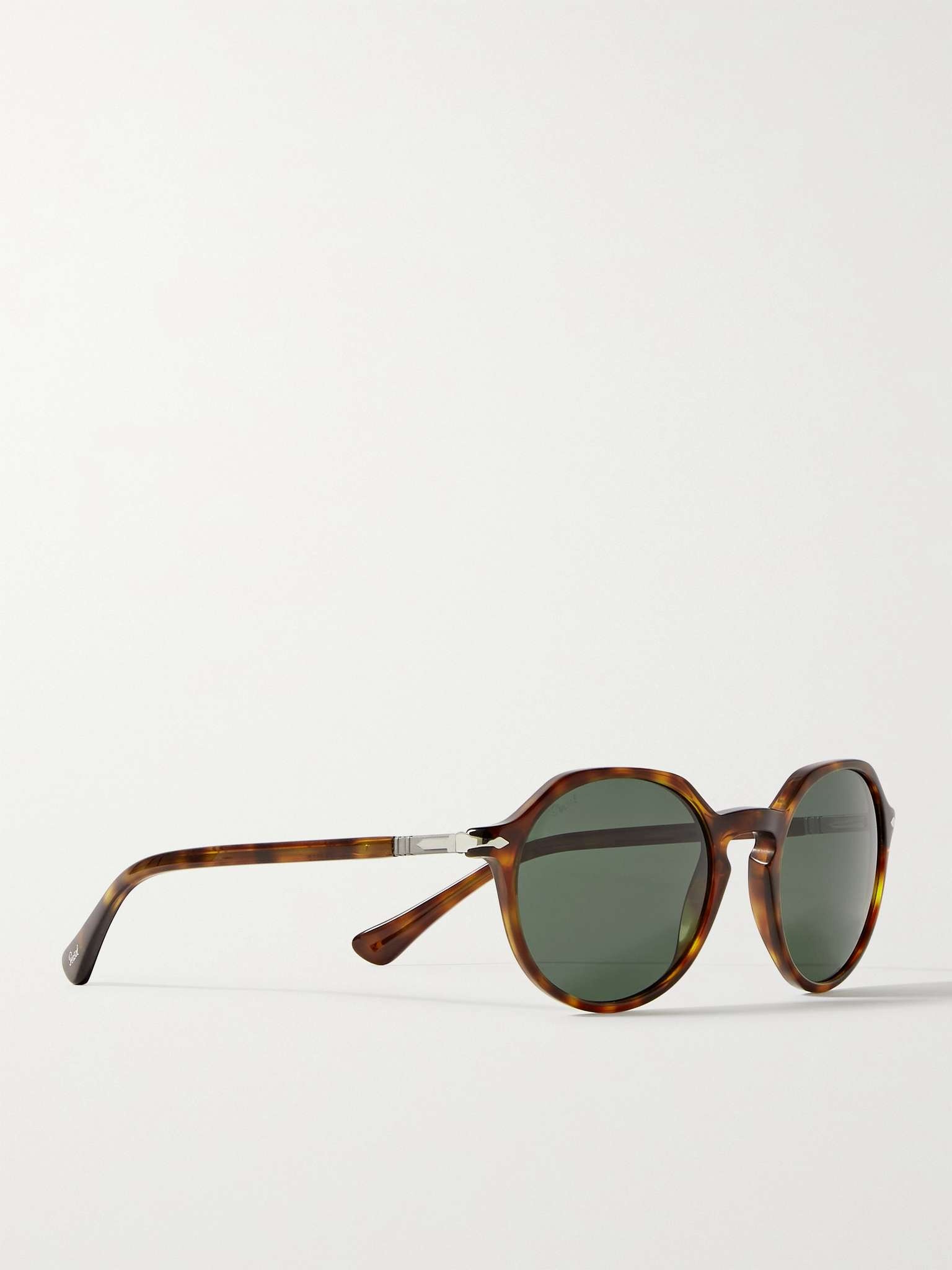 Round-Frame Tortoiseshell Acetate Sunglasses - 3