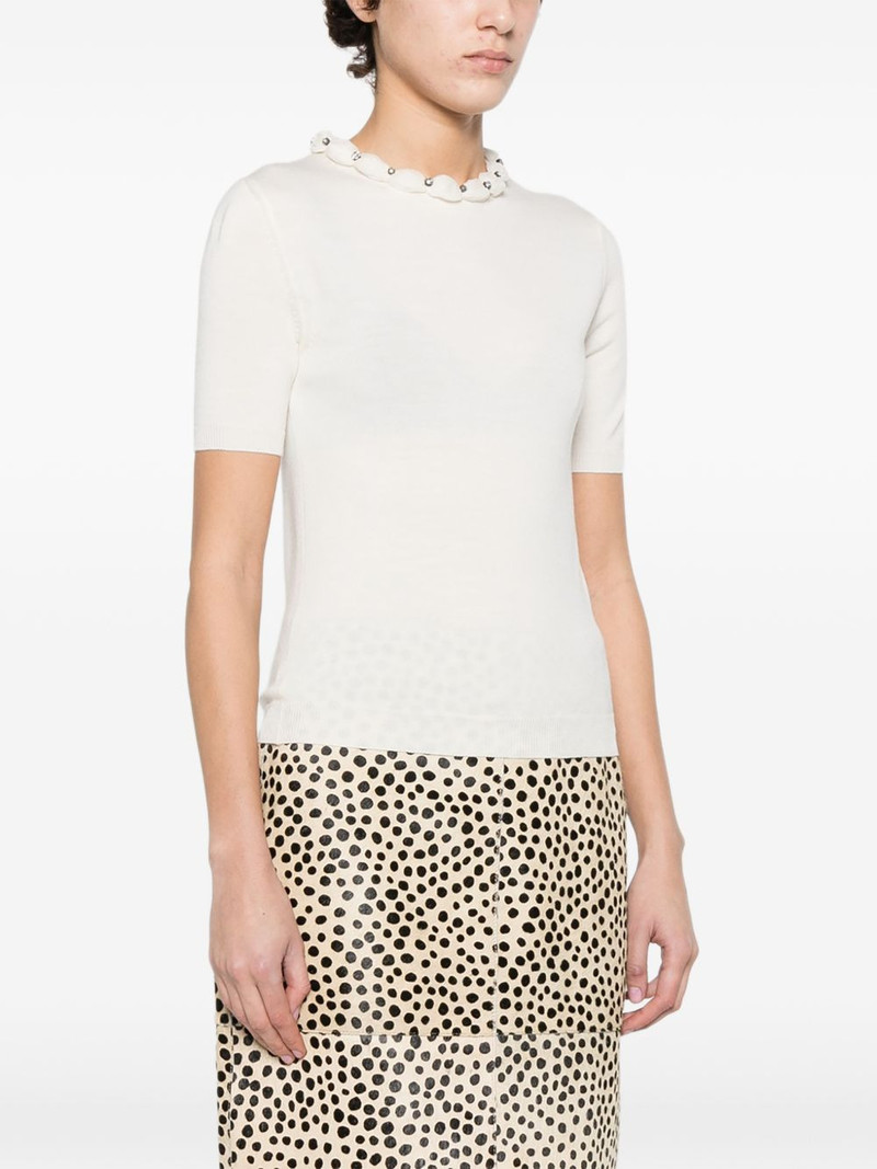 embellished scalloped virgin wool blouse 3