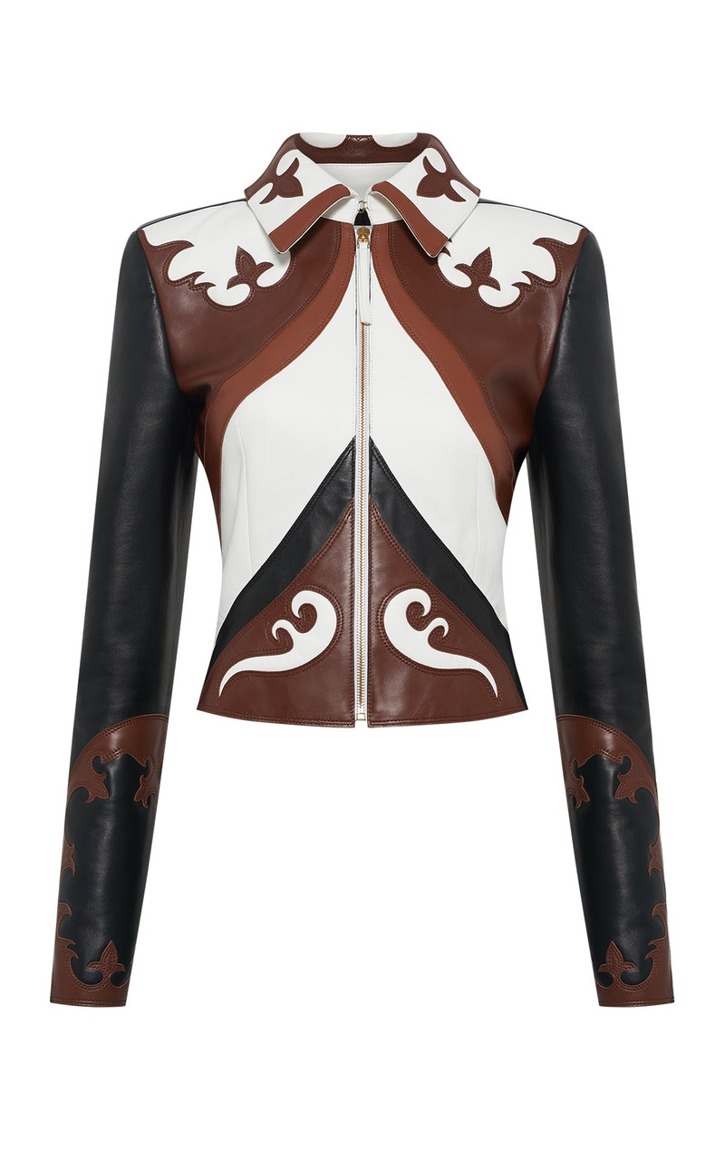 Albie Western Jacket in Multi Nappa Leather 1