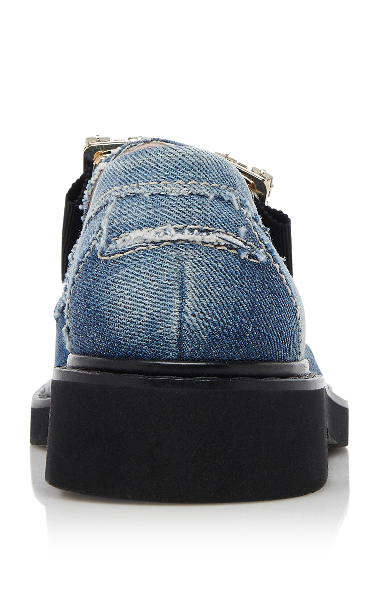 Viv Rangers Buckle Denim Loafers blue - 4