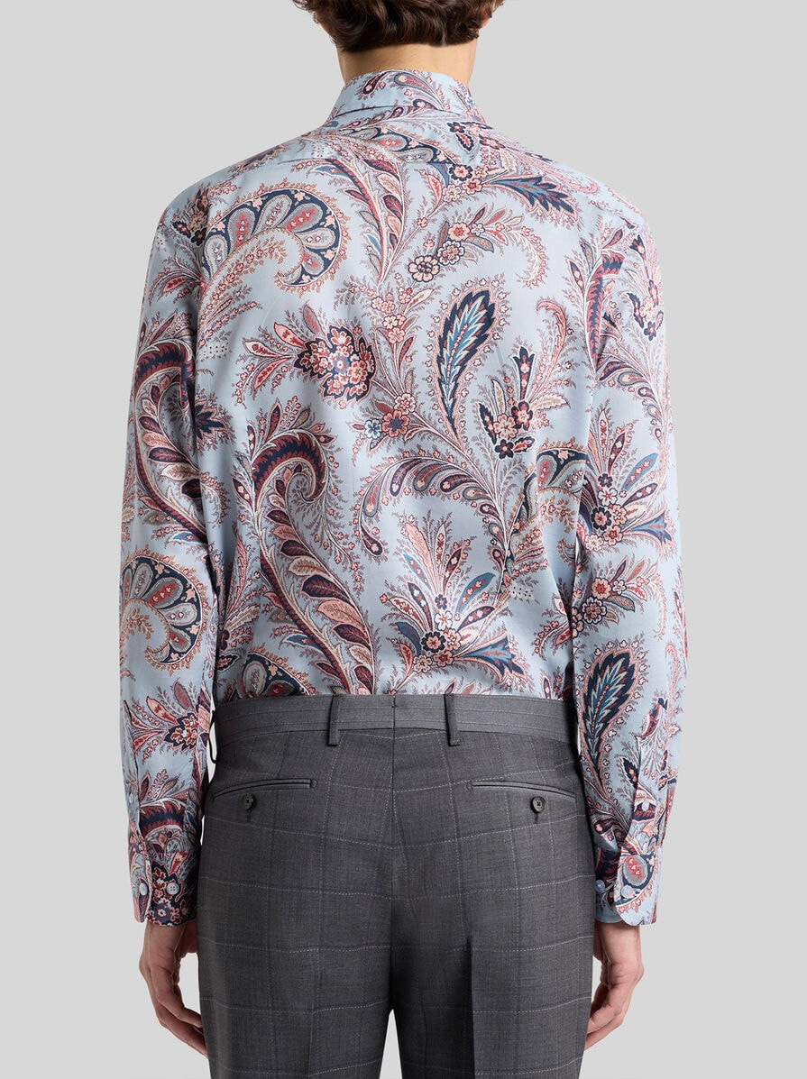 FLORAL PAISLEY COTTON SHIRT - 4
