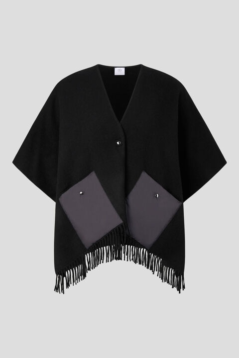 Nancie poncho in Black - 1