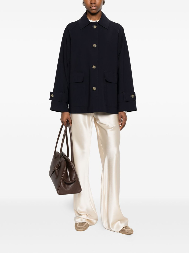 Harris Wharf London button-fastening flap-pocket jacket outlook