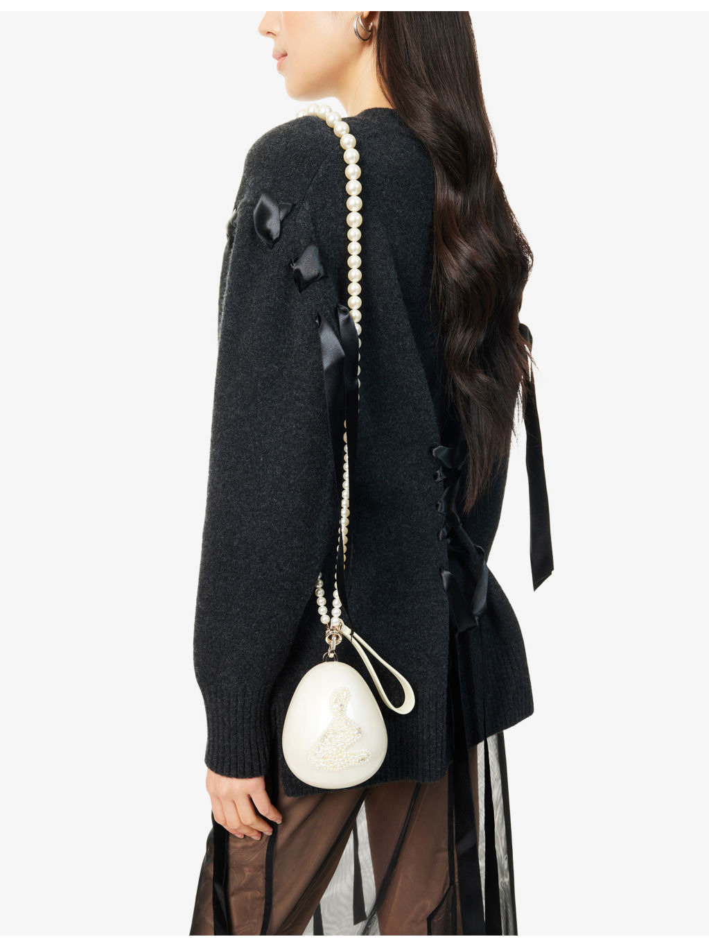 Micro Egg Acrylic Cross-Body Bag - 3