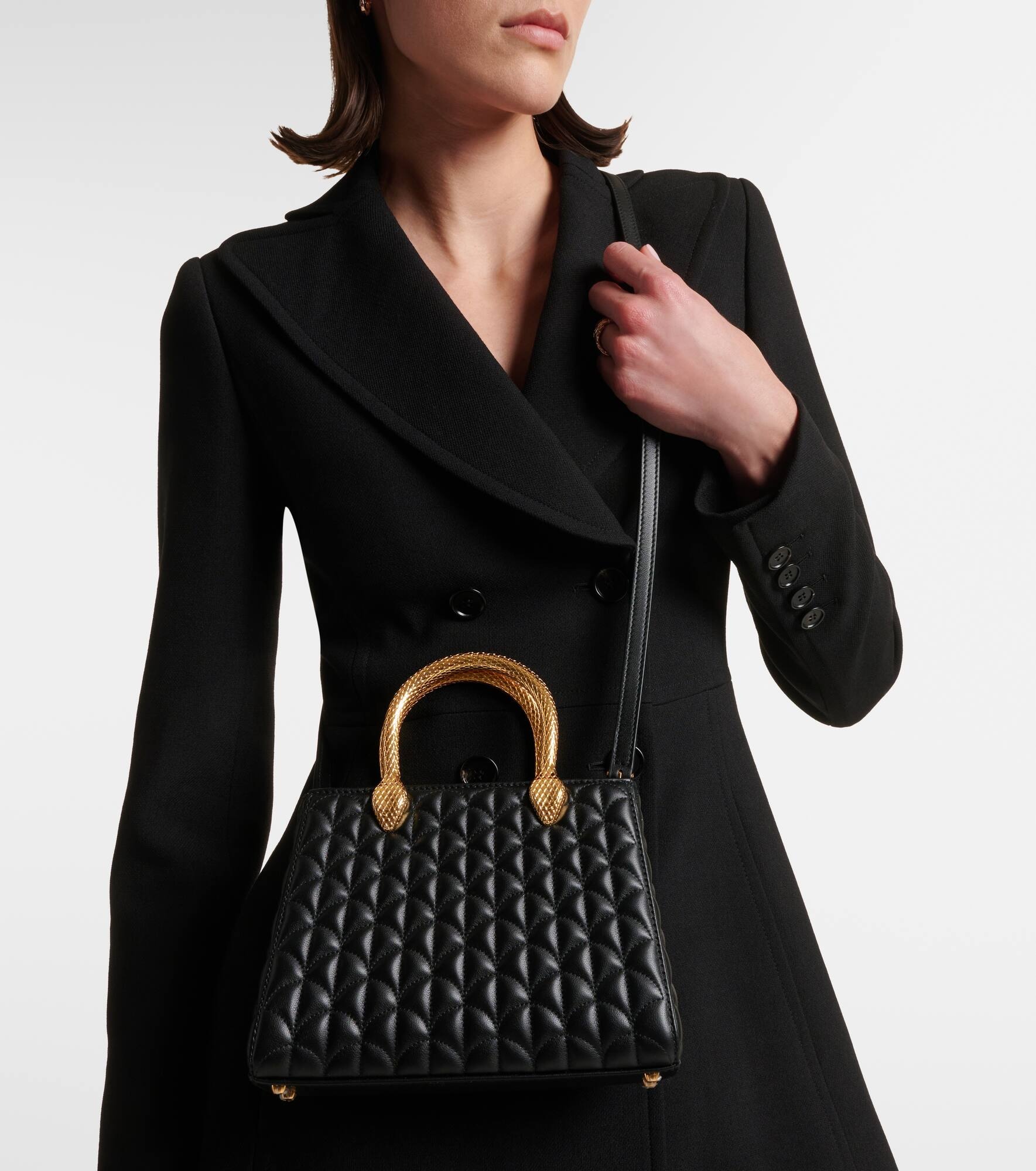 Serpentine Duo leather tote bag - 7